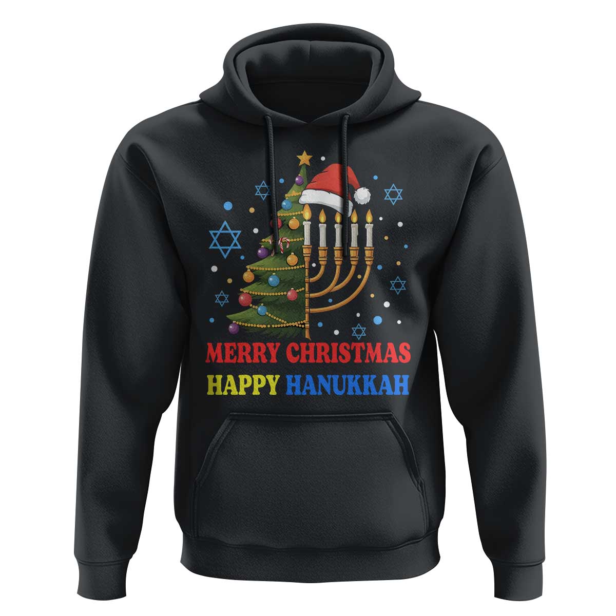 Merry Chrismukkah Happy Christmas Hanukkah Hoodie