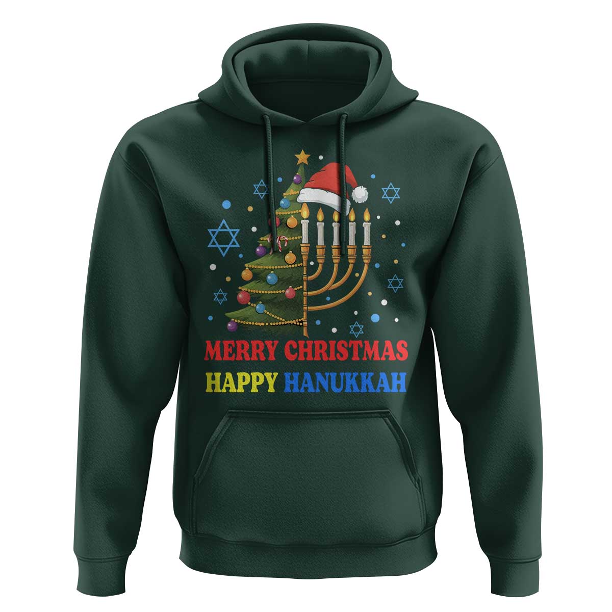 Merry Chrismukkah Happy Christmas Hanukkah Hoodie