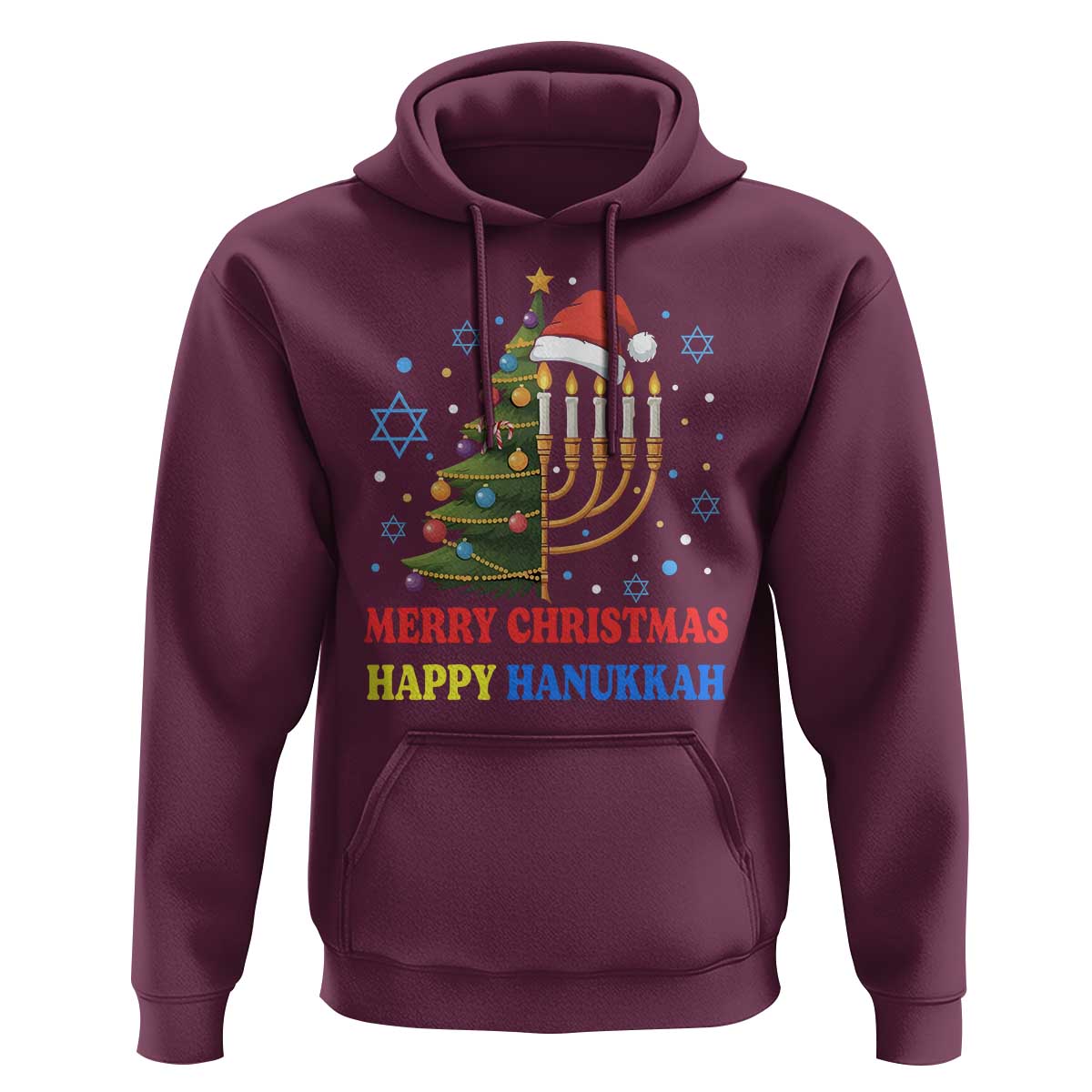 Merry Chrismukkah Happy Christmas Hanukkah Hoodie