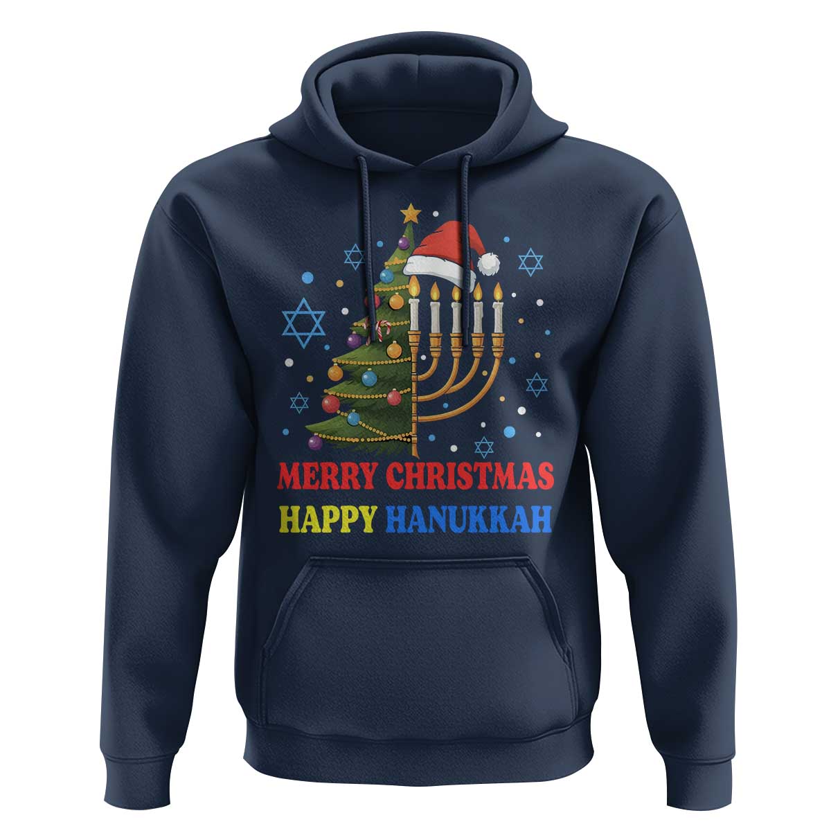 Merry Chrismukkah Happy Christmas Hanukkah Hoodie