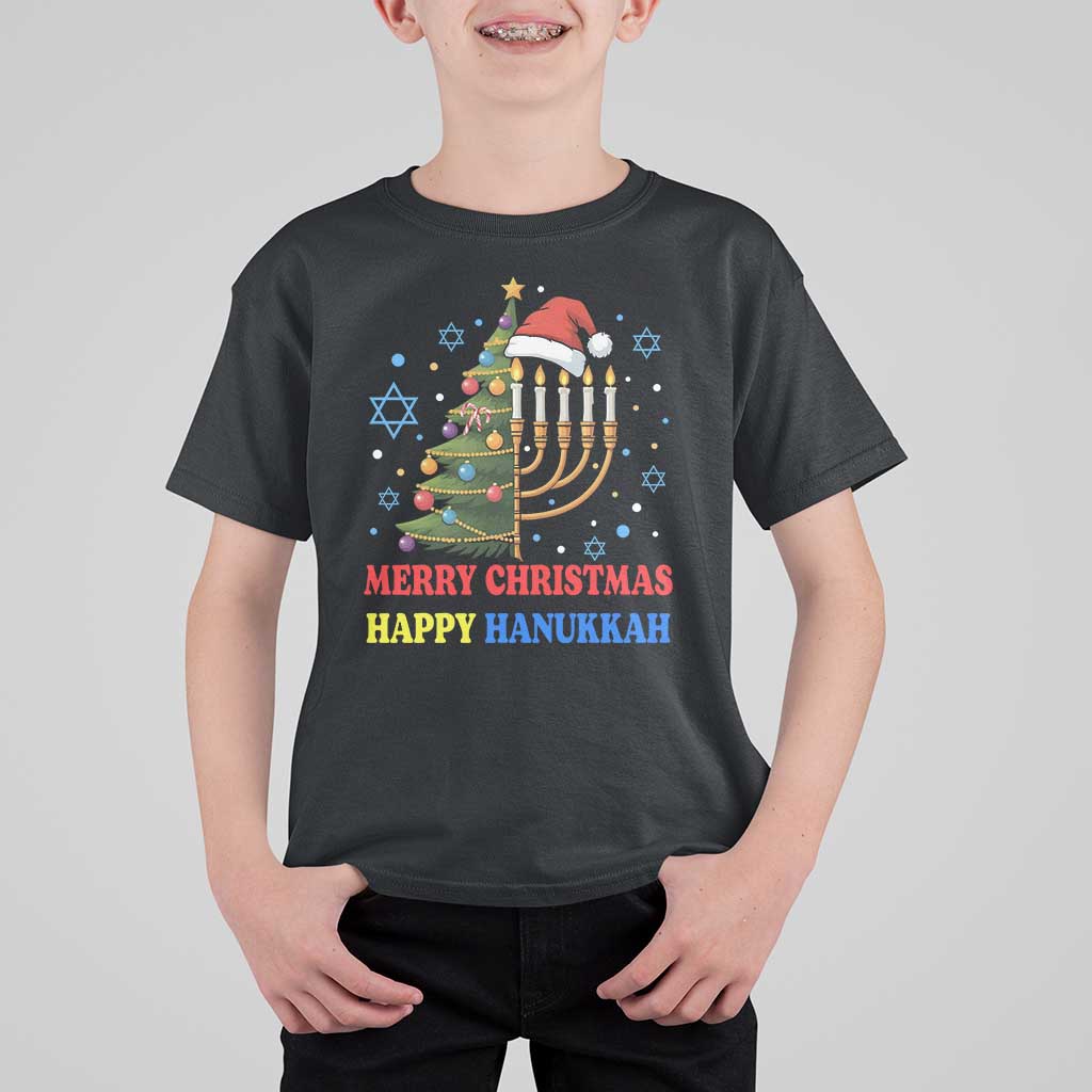 Merry Chrismukkah Happy Christmas Hanukkah T Shirt For Kid - Wonder Print Shop