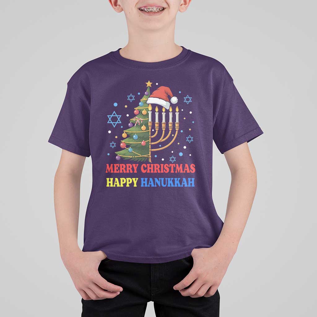 Merry Chrismukkah Happy Christmas Hanukkah T Shirt For Kid - Wonder Print Shop