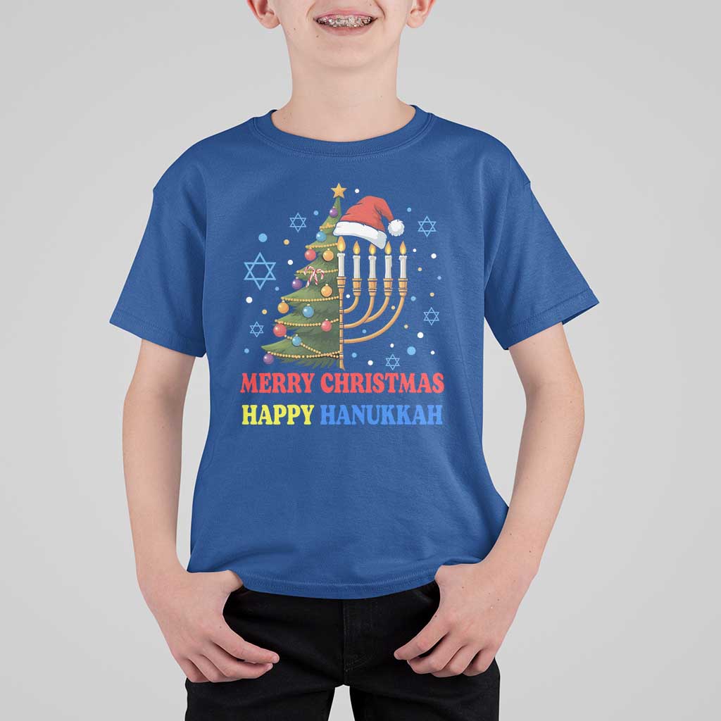 Merry Chrismukkah Happy Christmas Hanukkah T Shirt For Kid - Wonder Print Shop