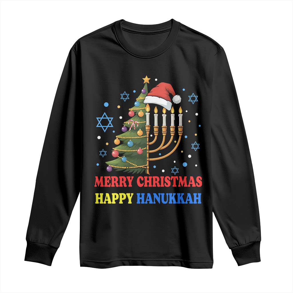 Merry Chrismukkah Happy Christmas Hanukkah Long Sleeve Shirt