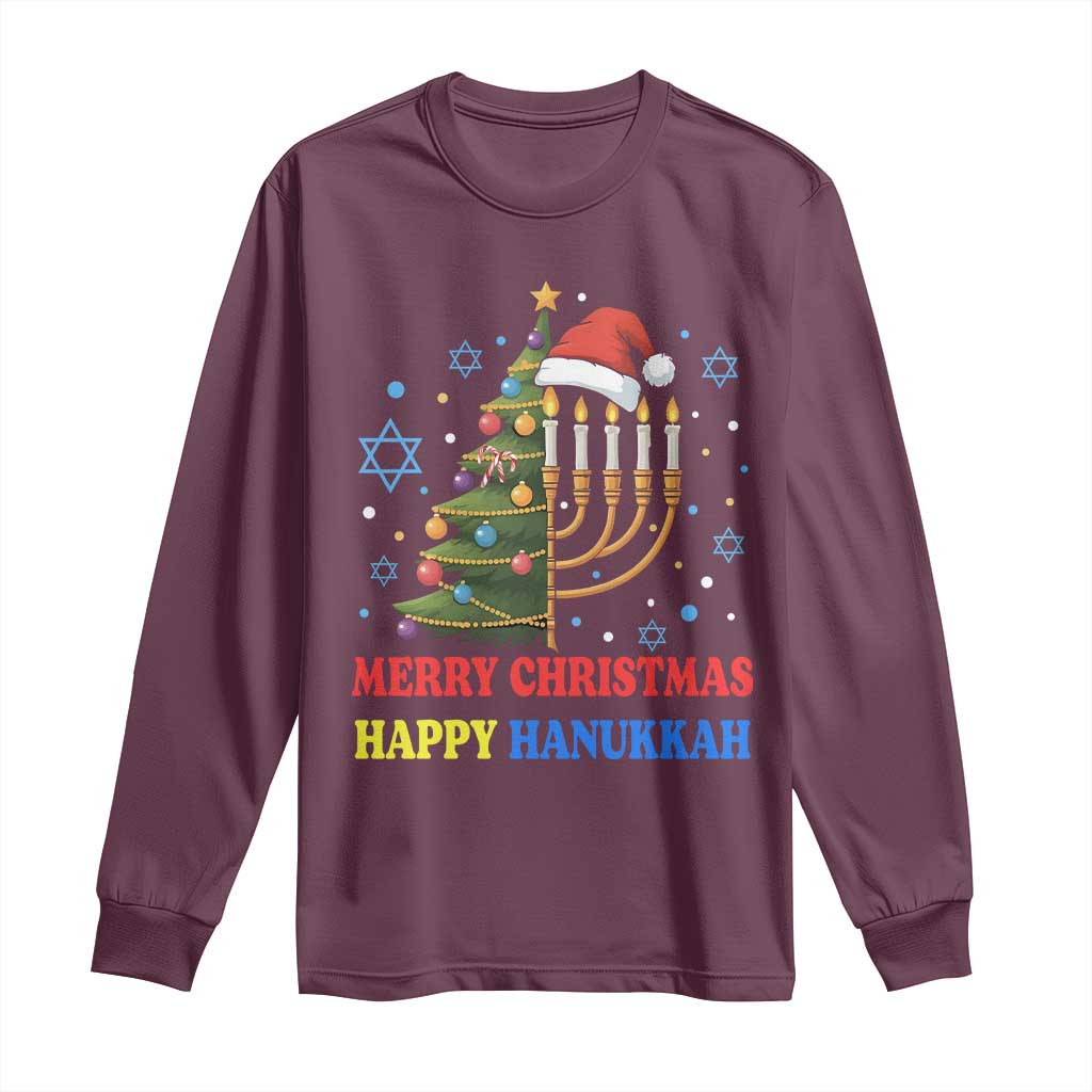 Merry Chrismukkah Happy Christmas Hanukkah Long Sleeve Shirt