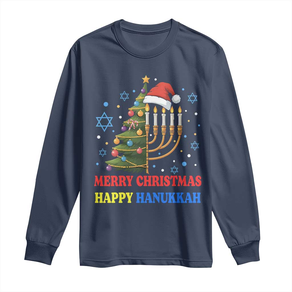 Merry Chrismukkah Happy Christmas Hanukkah Long Sleeve Shirt