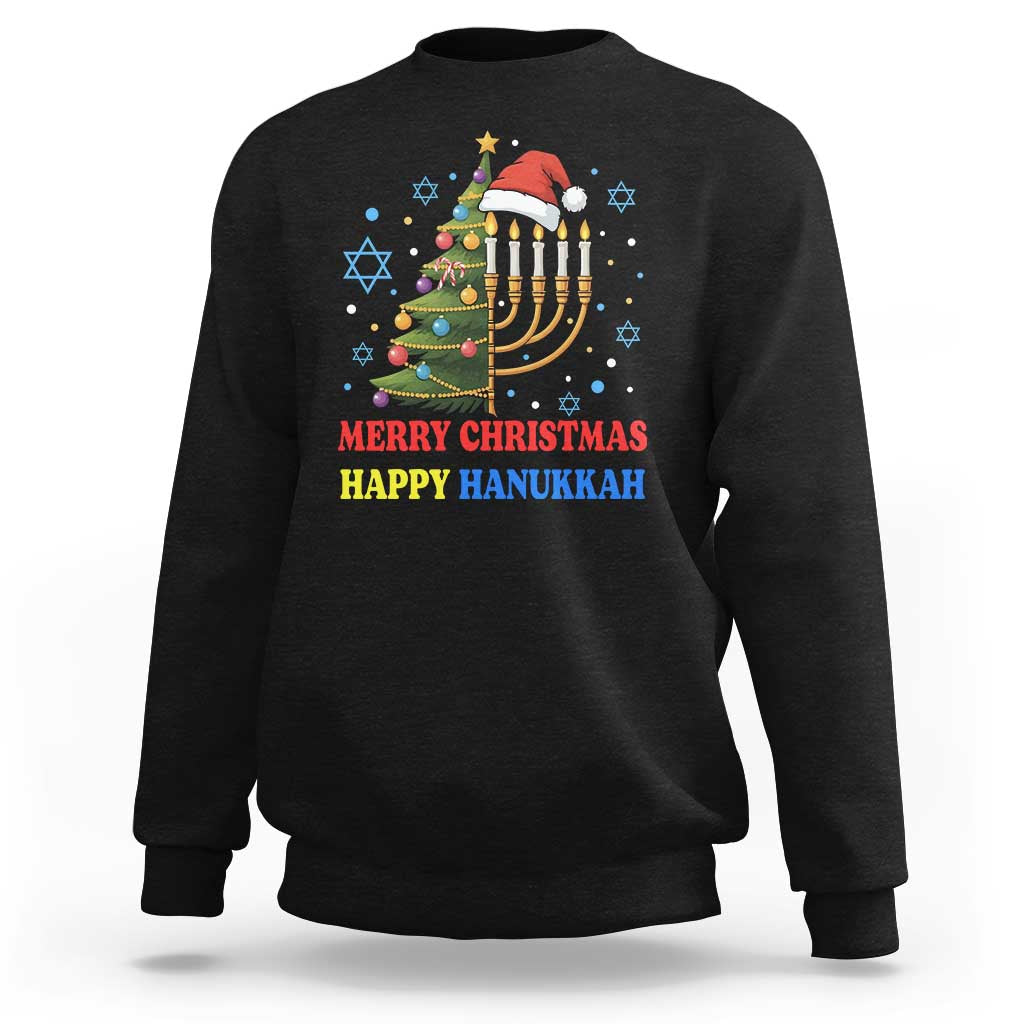 Merry Chrismukkah Happy Christmas Hanukkah Sweatshirt - Wonder Print Shop