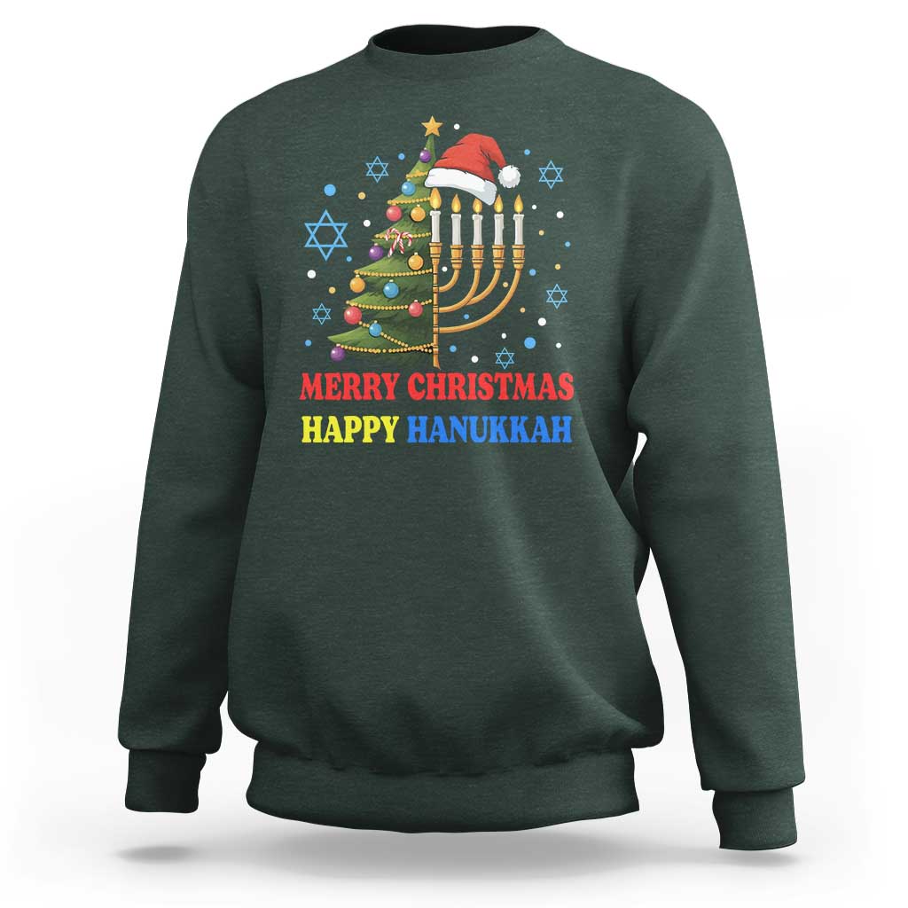 Merry Chrismukkah Happy Christmas Hanukkah Sweatshirt - Wonder Print Shop
