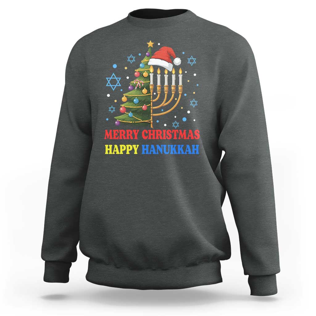 Merry Chrismukkah Happy Christmas Hanukkah Sweatshirt - Wonder Print Shop