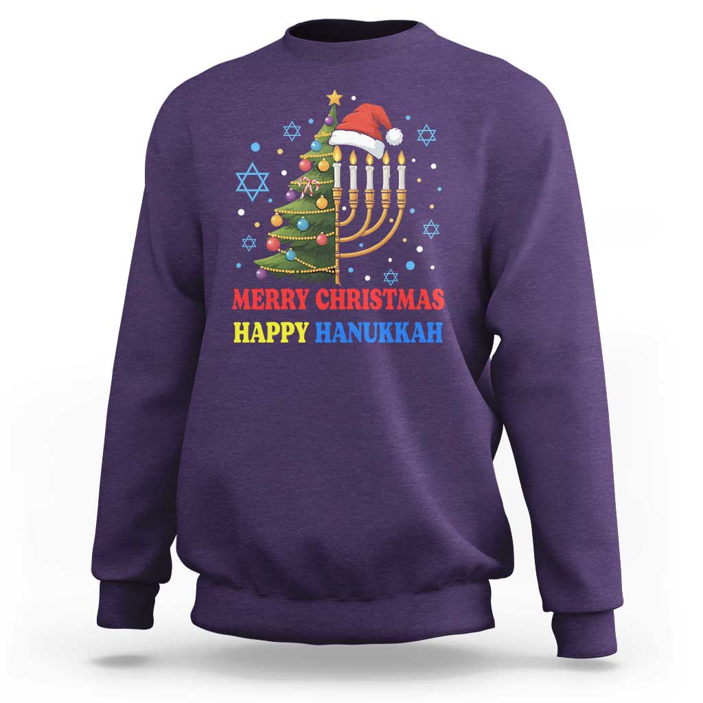 Merry Chrismukkah Happy Christmas Hanukkah Sweatshirt - Wonder Print Shop