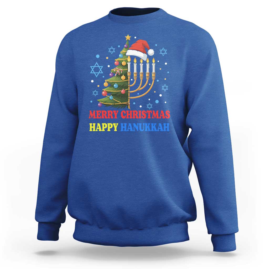 Merry Chrismukkah Happy Christmas Hanukkah Sweatshirt - Wonder Print Shop