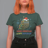 Merry Chrismukkah Happy Christmas Hanukkah T Shirt For Women - Wonder Print Shop