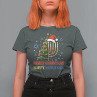 Merry Chrismukkah Happy Christmas Hanukkah T Shirt For Women - Wonder Print Shop