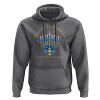 Happy Hanukkah Hoodie Jewish Menorah Coquette Bow