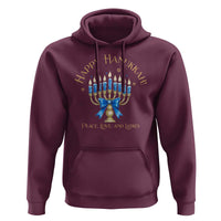 Happy Hanukkah Hoodie Jewish Menorah Coquette Bow