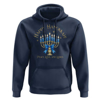 Happy Hanukkah Hoodie Jewish Menorah Coquette Bow