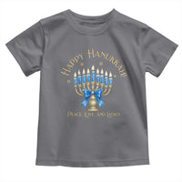 Happy Hanukkah Toddler T Shirt Jewish Menorah Coquette Bow