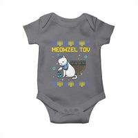 Happy Hanukkah Baby Onesie Menorah Meowzel Tov Ugly Hanukkah