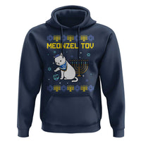Happy Hanukkah Hoodie Menorah Meowzel Tov Ugly Hanukkah