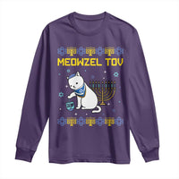 Happy Hanukkah Long Sleeve Shirt Menorah Meowzel Tov Ugly Hanukkah