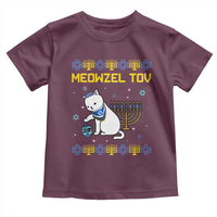 Happy Hanukkah Toddler T Shirt Menorah Meowzel Tov Ugly Hanukkah