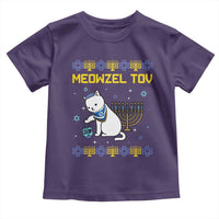 Happy Hanukkah Toddler T Shirt Menorah Meowzel Tov Ugly Hanukkah