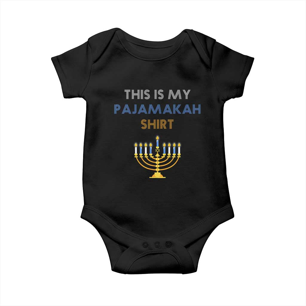 Funny Hanukkah Pajama Baby Onesie This is My Pajamakah Gift