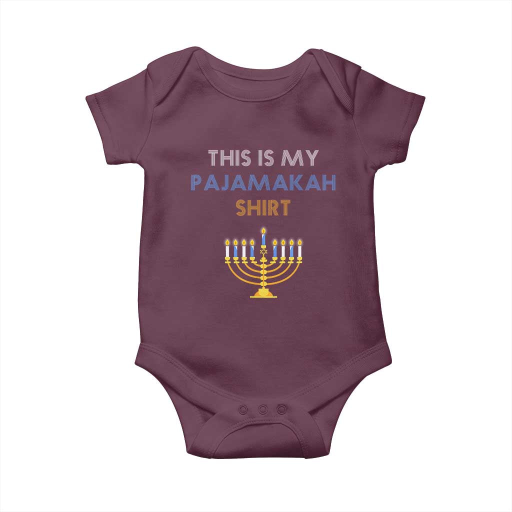 Funny Hanukkah Pajama Baby Onesie This is My Pajamakah Gift