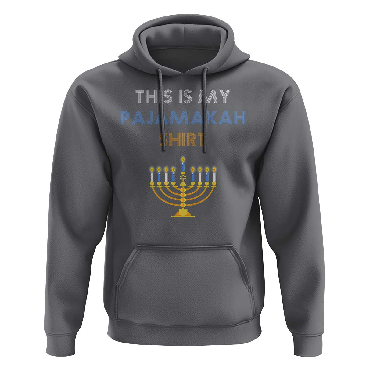 Funny Hanukkah Pajama Hoodie This is My Pajamakah Gift