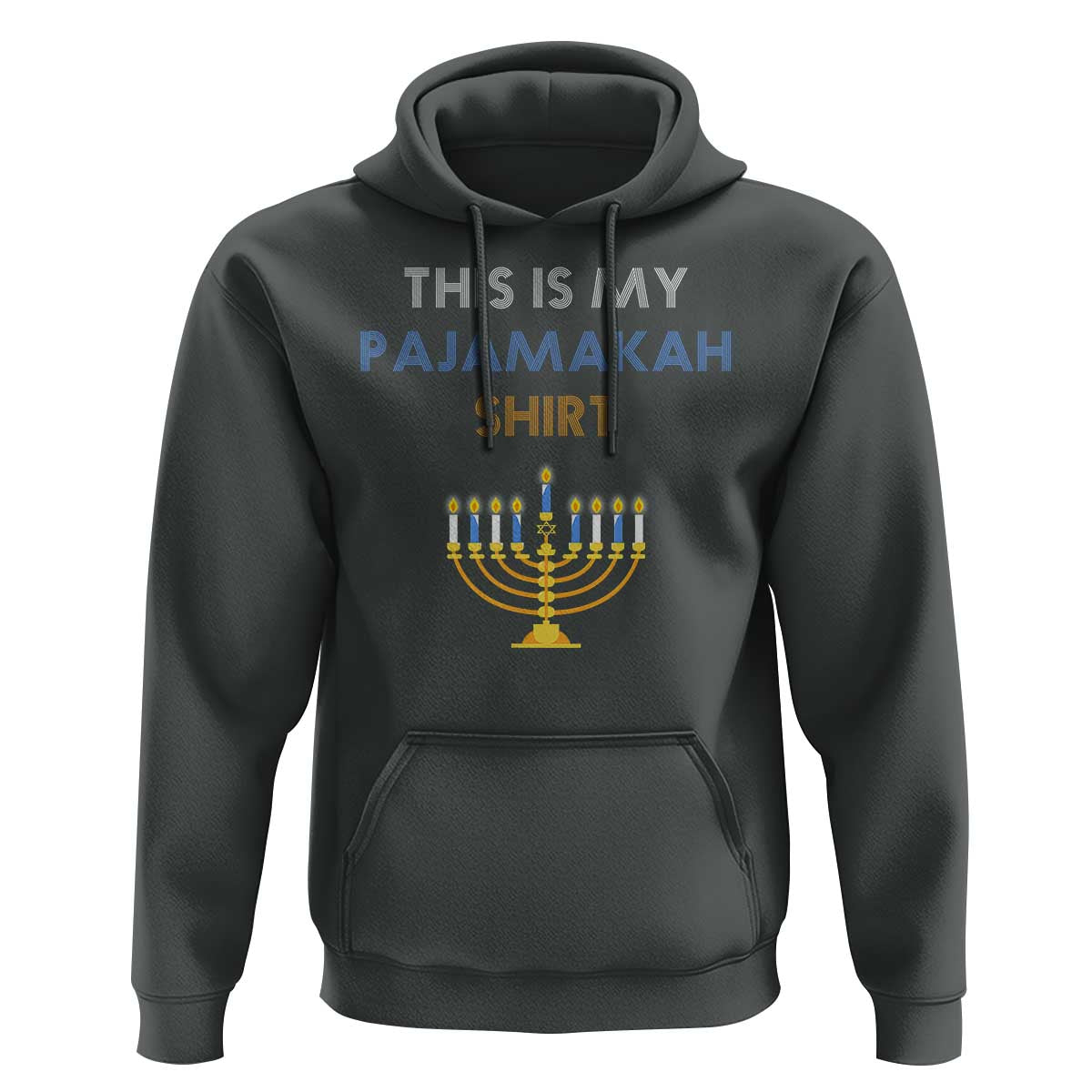 Funny Hanukkah Pajama Hoodie This is My Pajamakah Gift