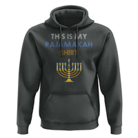 Funny Hanukkah Pajama Hoodie This is My Pajamakah Gift