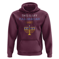 Funny Hanukkah Pajama Hoodie This is My Pajamakah Gift