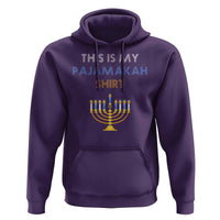 Funny Hanukkah Pajama Hoodie This is My Pajamakah Gift