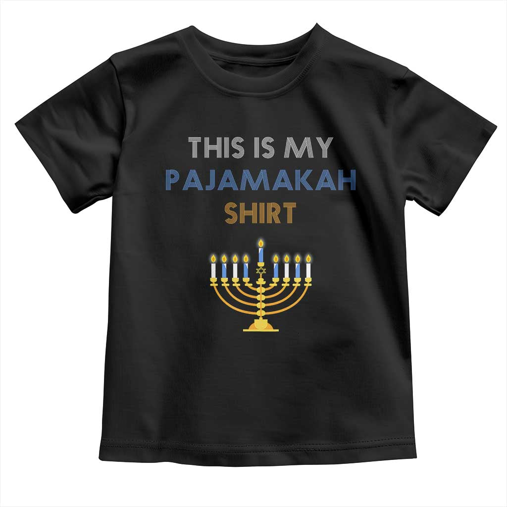Funny Hanukkah Pajama Toddler T Shirt This is My Pajamakah Gift