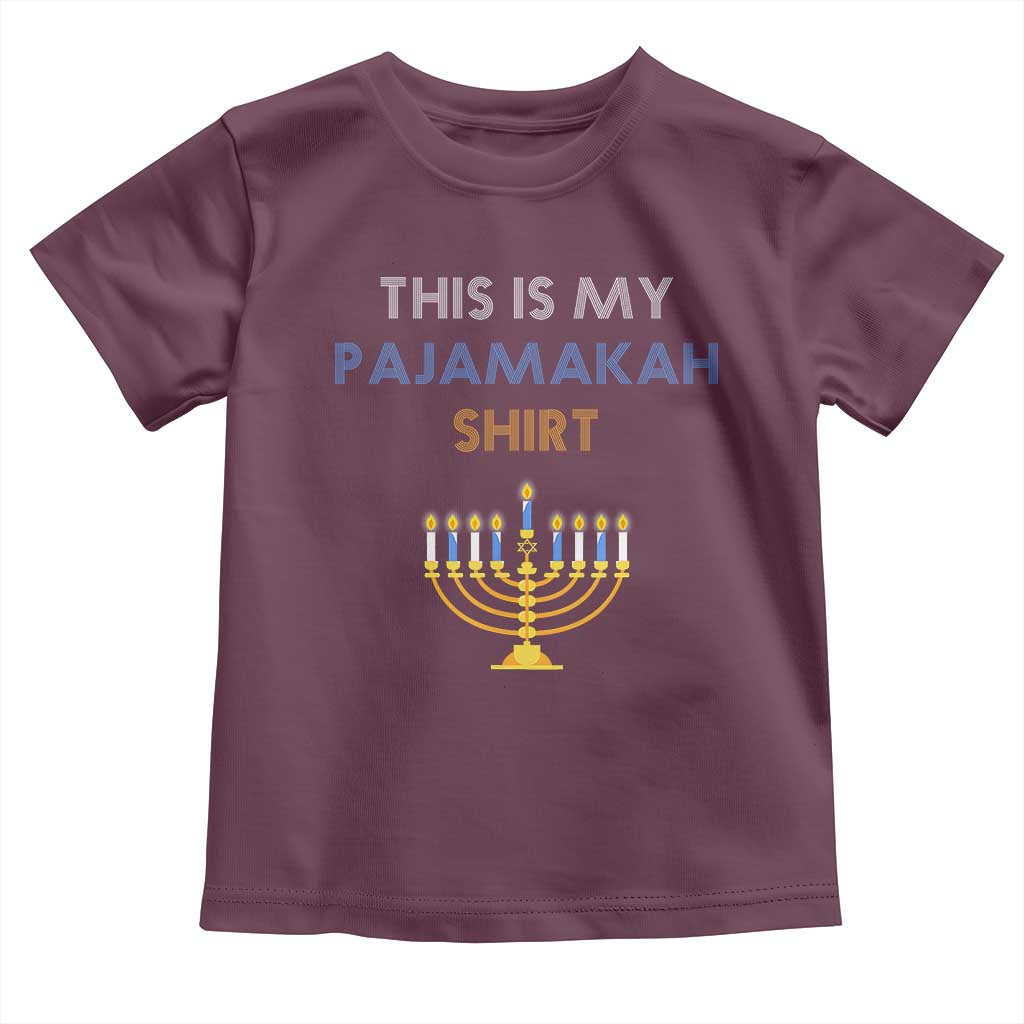 Funny Hanukkah Pajama Toddler T Shirt This is My Pajamakah Gift