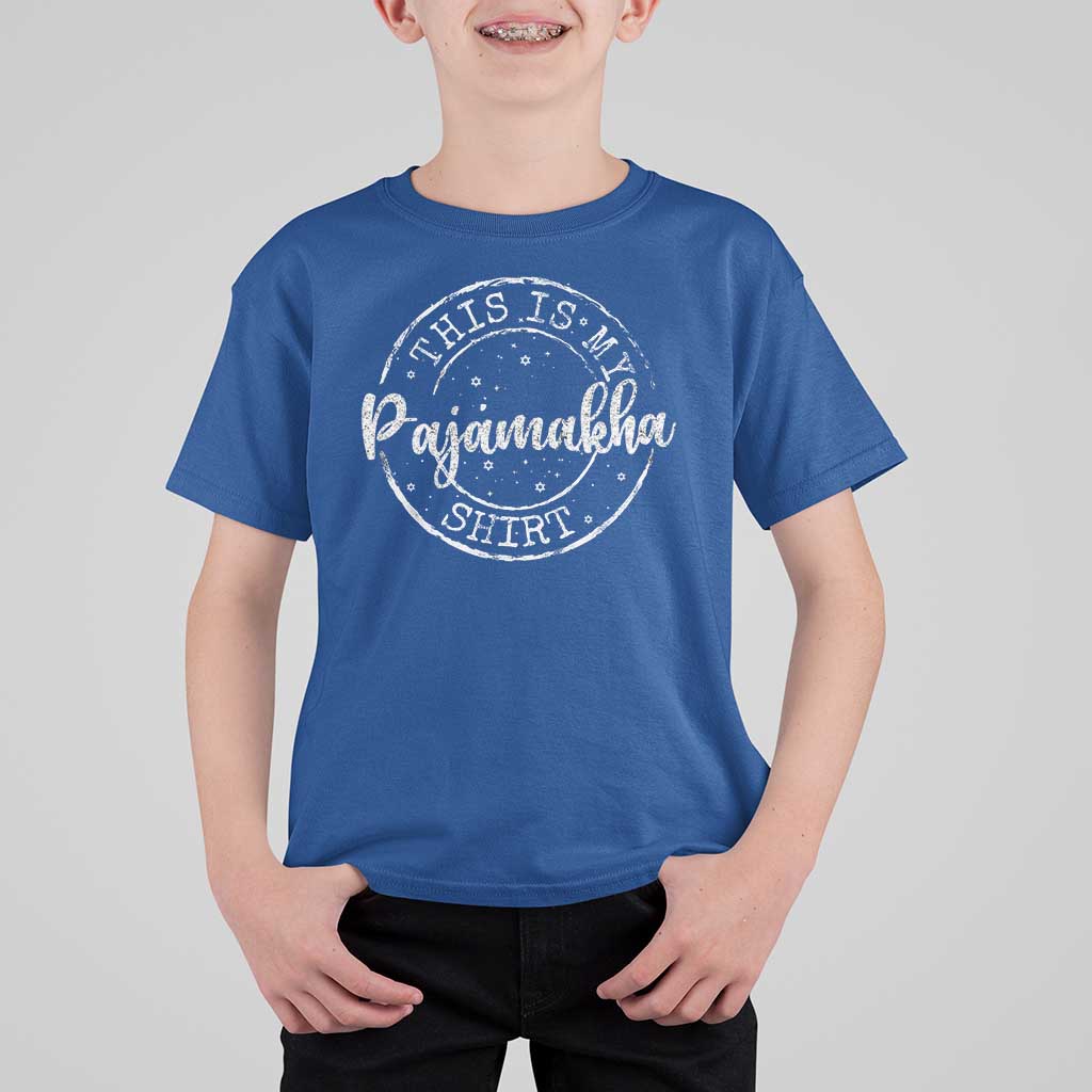 Funny Hanukkah T Shirt For Kid This is My Pajamakah Pajama Gift - Wonder Print Shop
