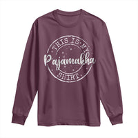 Funny Hanukkah Long Sleeve Shirt This is My Pajamakah Pajama Gift