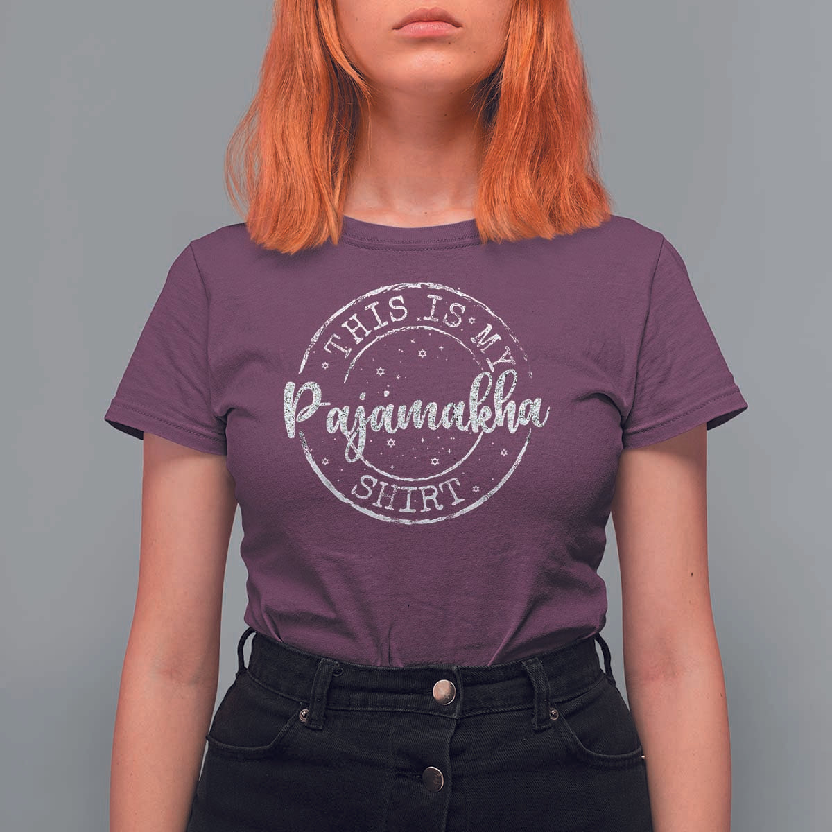 Funny Hanukkah T Shirt For Women This is My Pajamakah Pajama Gift - Wonder Print Shop