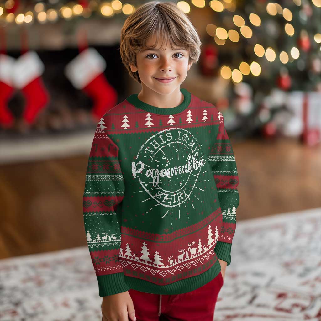Funny Hanukkah Ugly Christmas Sweater This is My Pajamakah Pajama Gift - Wonder Print Shop