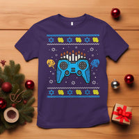 Happy Hanukkah T Shirt Jewish Video Game Gamer Ugly Hanukkah Chanukah - Wonder Print Shop
