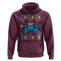 Happy Hanukkah Hoodie Jewish Video Game Gamer Ugly Hanukkah Chanukah