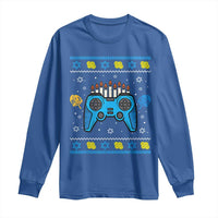 Happy Hanukkah Long Sleeve Shirt Jewish Video Game Gamer Ugly Hanukkah Chanukah