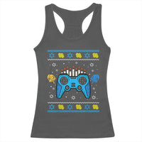 Happy Hanukkah Racerback Tank Top Jewish Video Game Gamer Ugly Hanukkah Chanukah
