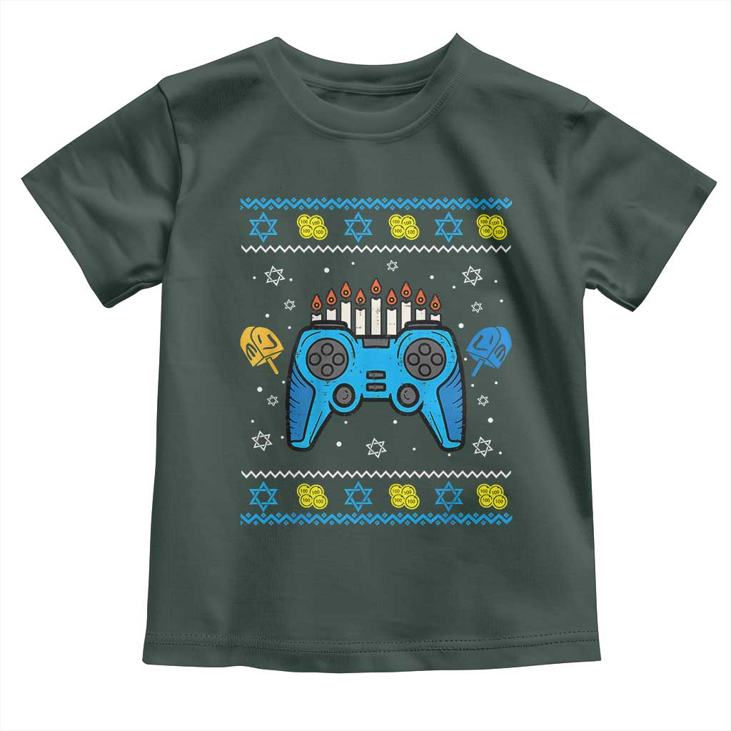 Happy Hanukkah Toddler T Shirt Jewish Video Game Gamer Ugly Hanukkah Chanukah