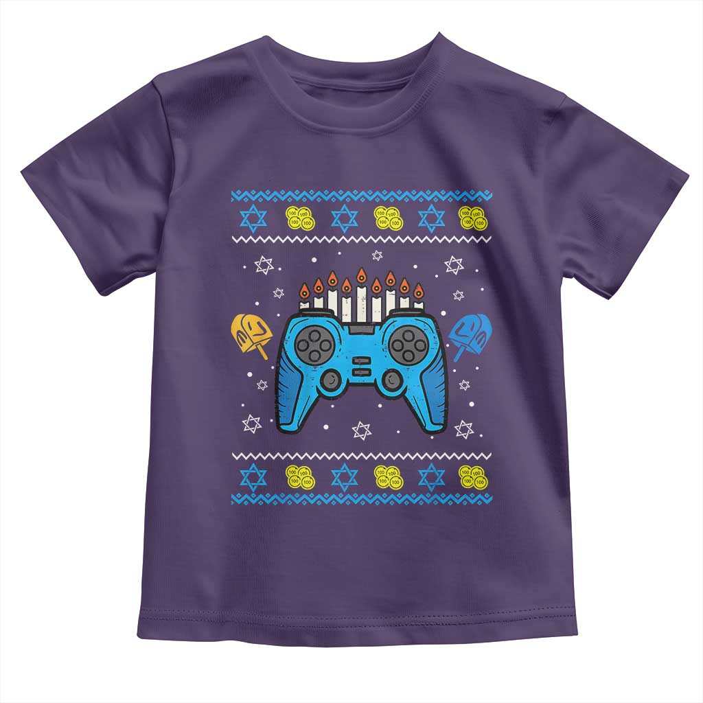 Happy Hanukkah Toddler T Shirt Jewish Video Game Gamer Ugly Hanukkah Chanukah
