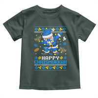 Happy Chrismukkah Merry Christmas Hanukkah Toddler T Shirt Dabbing Santa Ugly Chanukah Jewish