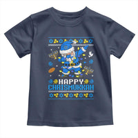 Happy Chrismukkah Merry Christmas Hanukkah Toddler T Shirt Dabbing Santa Ugly Chanukah Jewish