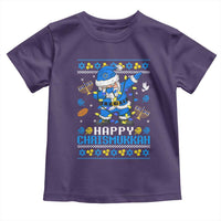 Happy Chrismukkah Merry Christmas Hanukkah Toddler T Shirt Dabbing Santa Ugly Chanukah Jewish