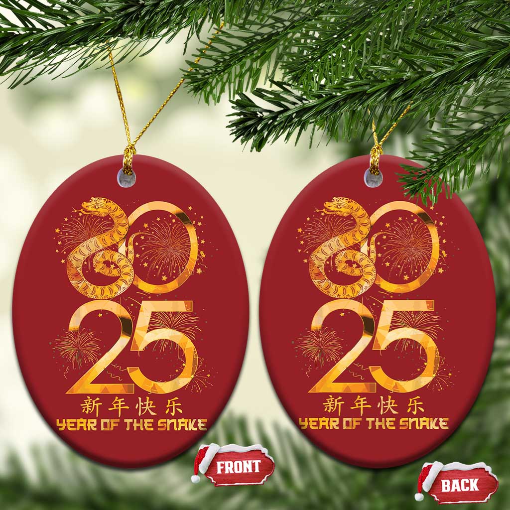 Lunar New Year 2025 Christmas Ornament Chinese Year Of The Snake Red Decor for Luck