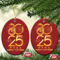Lunar New Year 2025 Christmas Ornament Chinese Year Of The Snake Red Decor for Luck